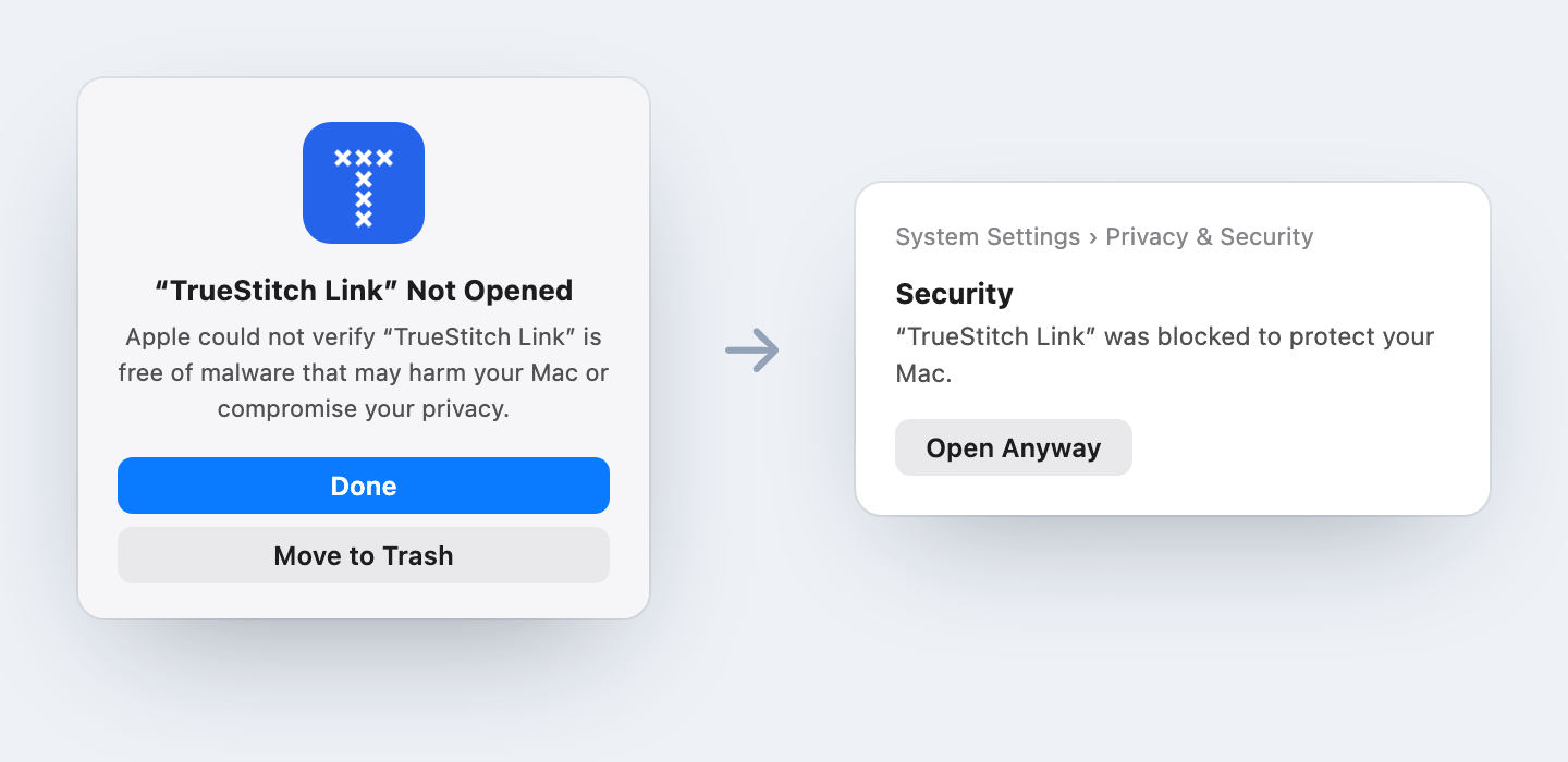 macOS Gatekeeper — Open Anyway in Privacy & Security